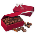 Sea Salt Caramels & Truffles in Red Magnetic Closure Box